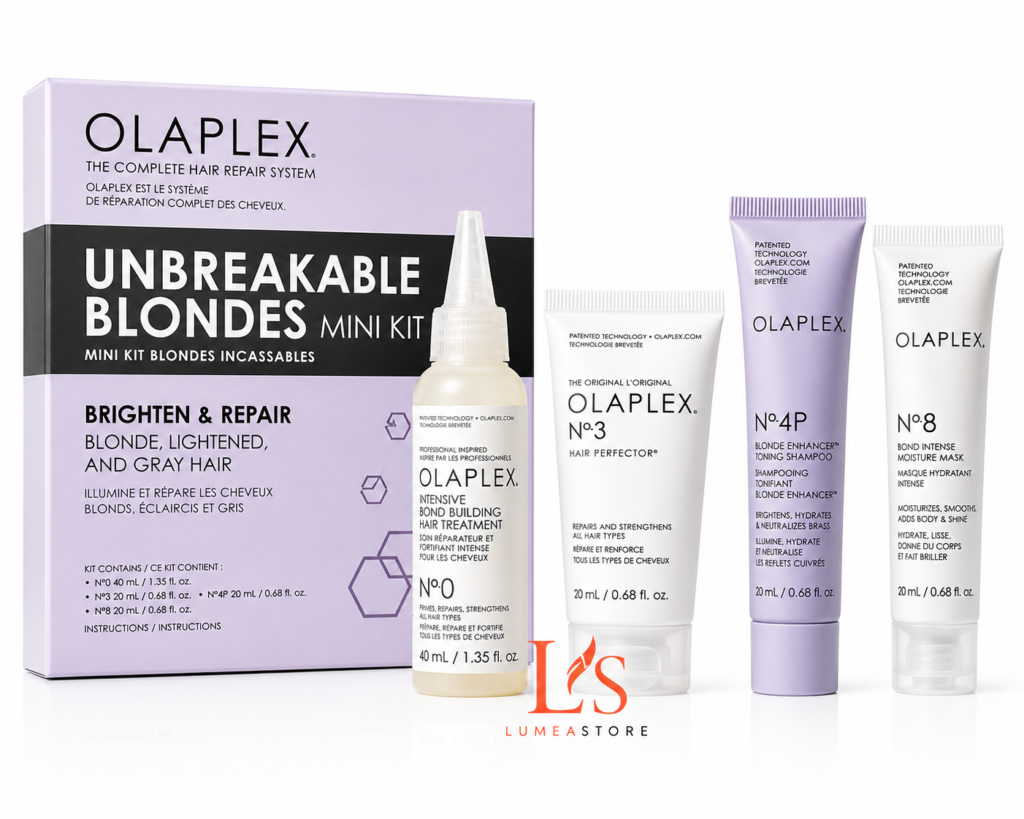 Olaplex - Unbreakable Blondes Mini Kit - 110 ml -  Shampoo and Conditioner Blonde Hair Silver Shampoo