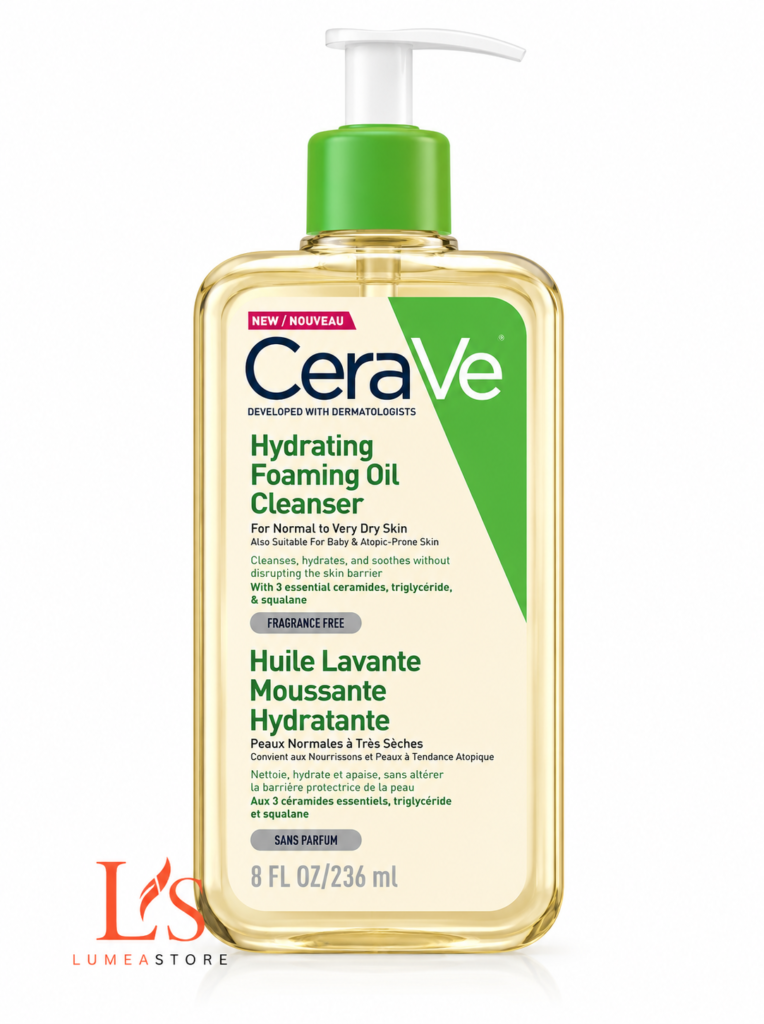 CeraVe Hydraterende Schuimende Reinigingsolie - Normale tot Zeer Droge Huid - 236ml