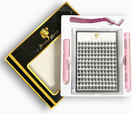 False Eyelashes – 10D 12mm 0.05 D curl – Pre-Made Volume Fans – Russian volume – Pre-Made Fans- eyelash extensions – eyelash extensions – 2 x lash glue – tweezers