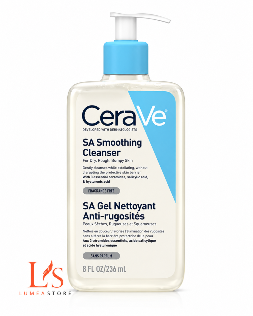 CeraVe SA Smoothing Cleanser 236ml - Salicylzuur Reiniger voor Ruwe, Droge en Oneffen Huid