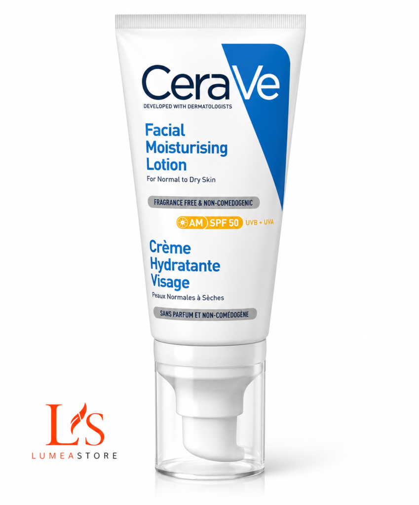 CeraVe AM Hydraterende Dagcrème SPF50 voor Normale tot Droge Huid 52ml