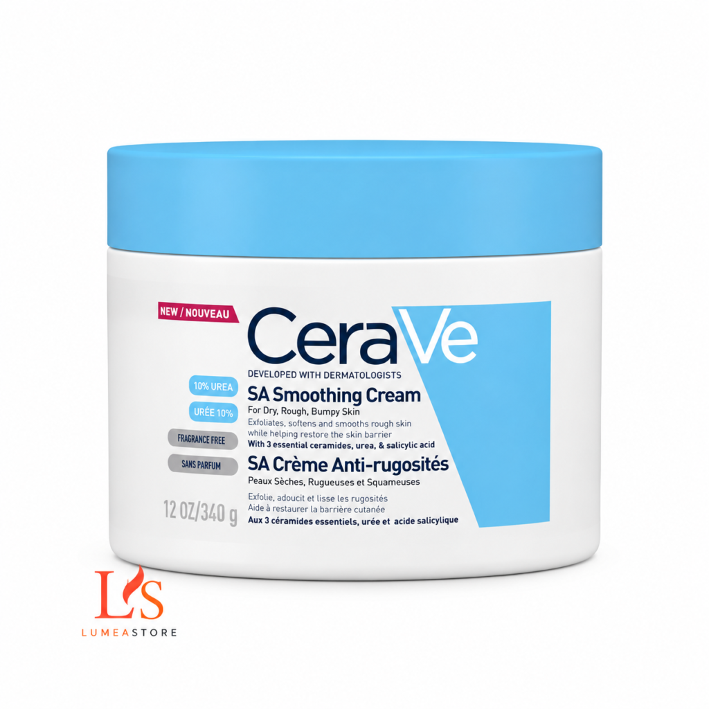 CeraVe SA Anti-ruwe Huidcrème 340GR - Salicylzuur Crème voor Droge en Ruwe Huid