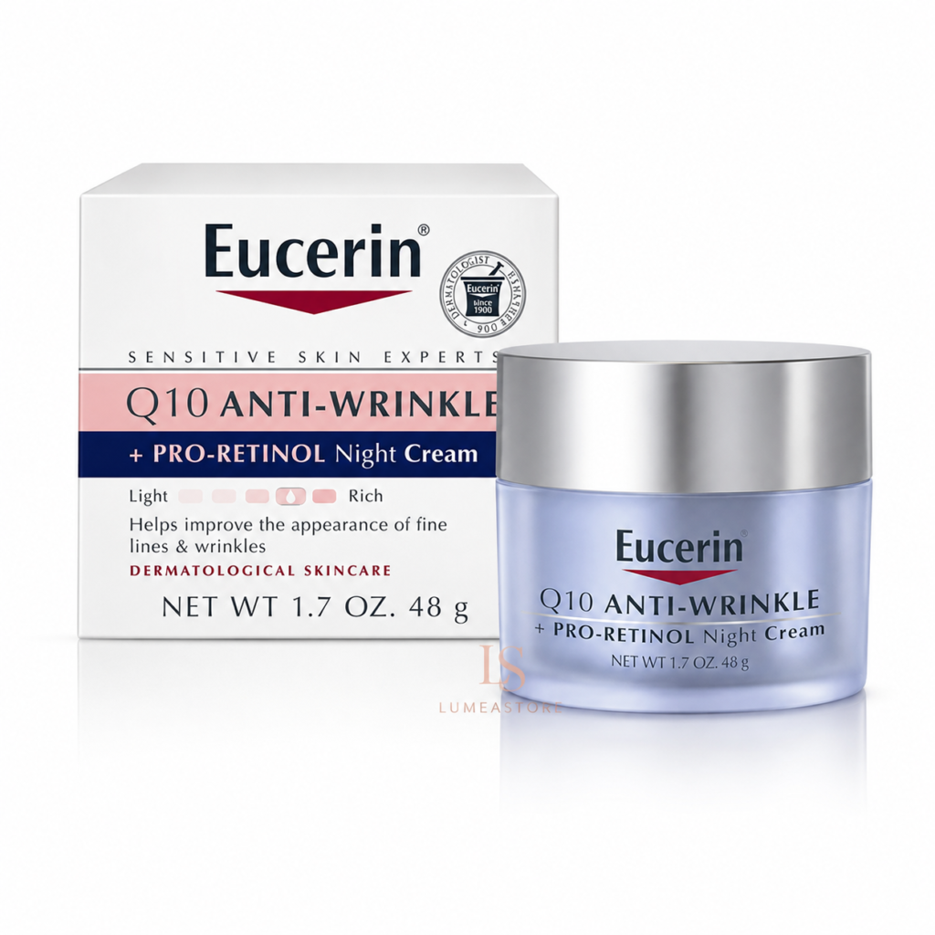 Eucerin Q10 Anti-Wrinkle + Pro Nachtcrème 48g - Tegen Fijne Lijntjes en Rimpels