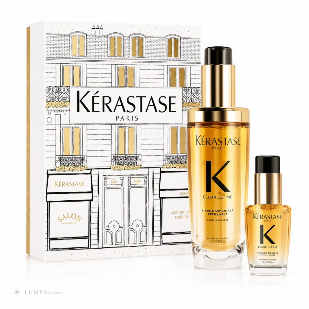 Kérastase Elixir Ultime Duo Gift Set – L’Huile Originale Haarolie 75 ml + 30 ml – Glans & Anti-Frizz