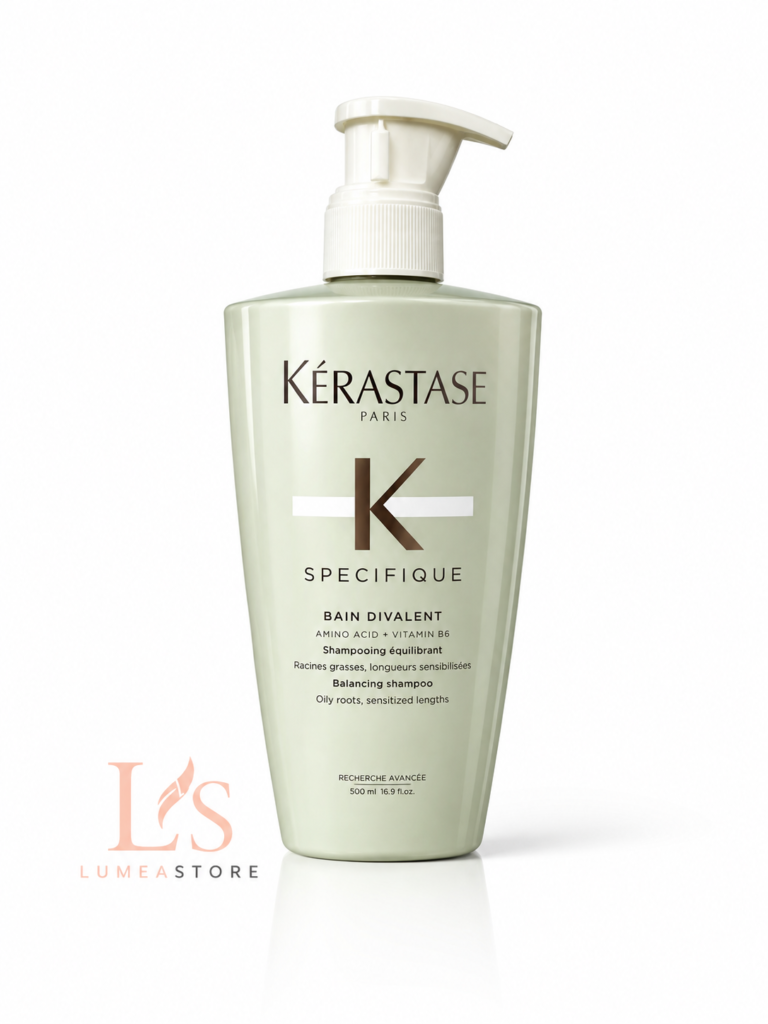 Kérastase Spécifique Bain Divalent Shampoo 500ml - Zuiverende Shampoo voor Vette Hoofdhuid en Droge Lengtes