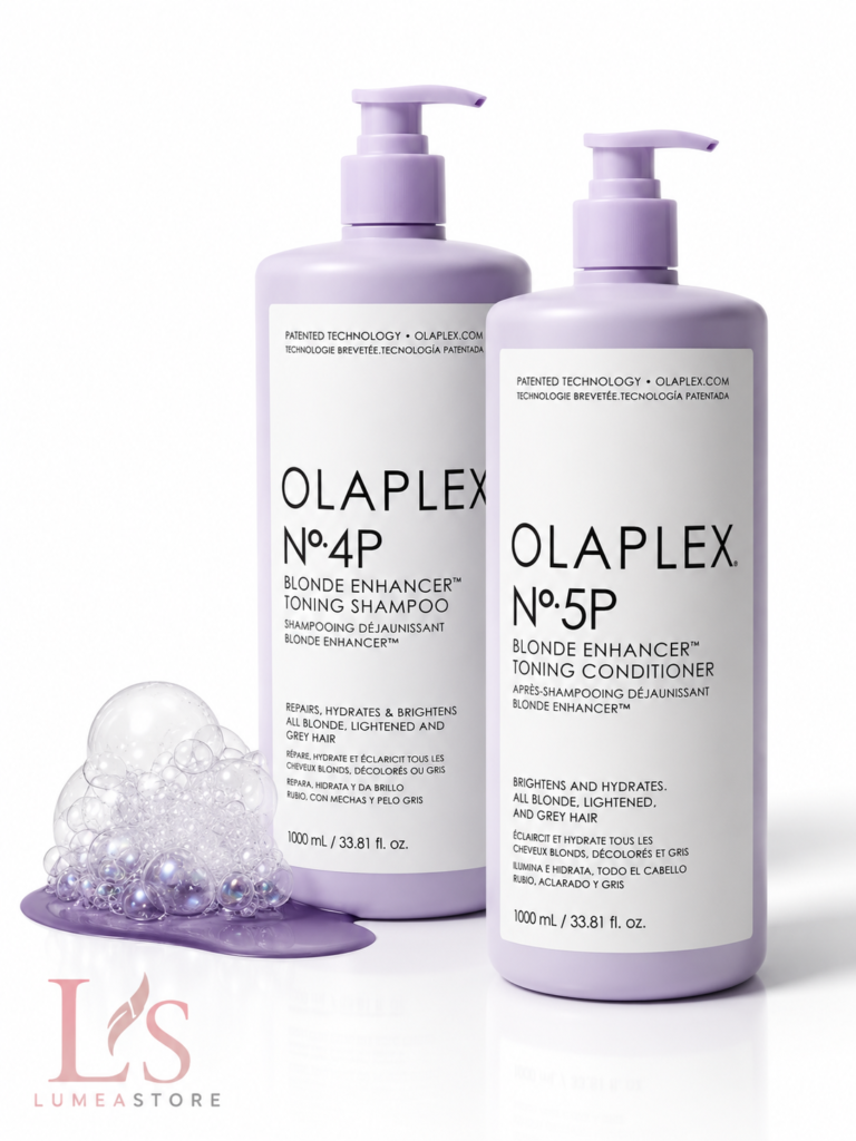 Olaplex No.4P & No.5P Silver Shampoo en Conditioner Set 2x1000ml - Anti-Geel voor Blond Haar