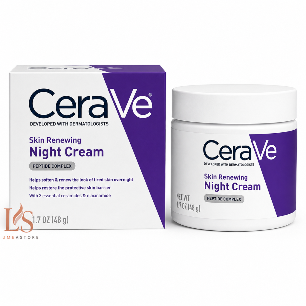CeraVe Skin Renewing Nachtcrème met Niacinamide, Peptide Complex en Hyaluronzuur