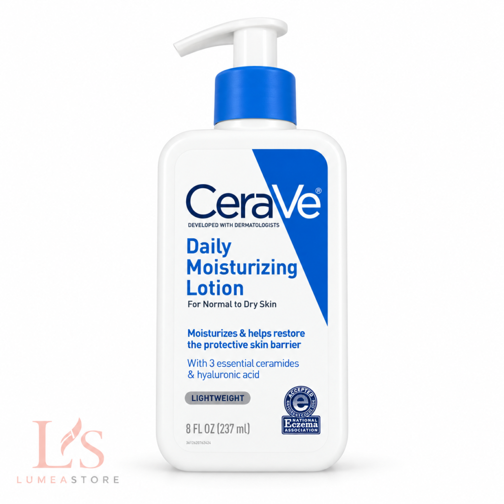 CeraVe Daily Moisturizing Lotion 237ml – Hydraterende Body- & Gezichtslotion met 3 Ceramiden en Hyaluronzuur