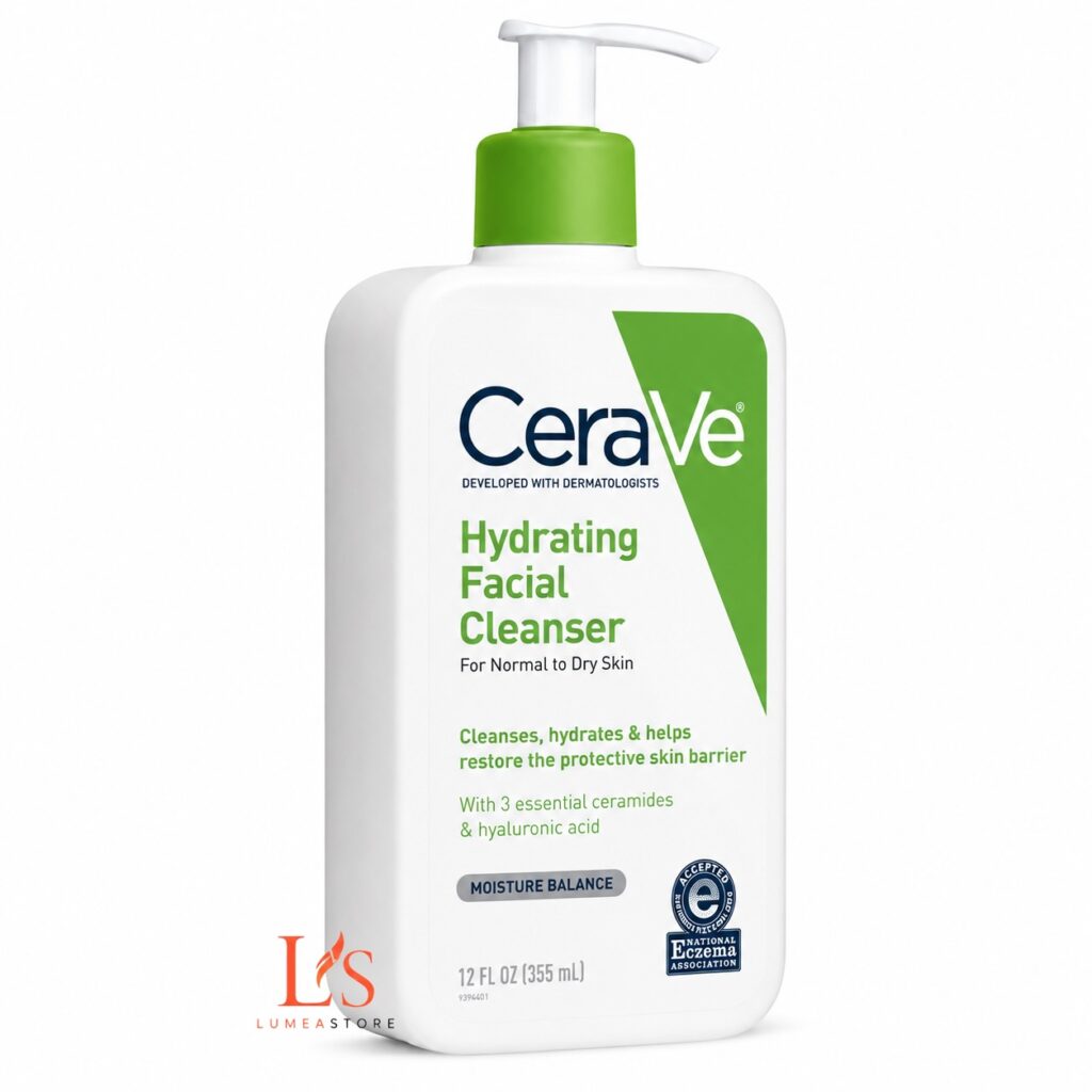 CeraVe Hydrating Facial Cleanser 355ml - Hydraterende Gezichtsreiniger voor Normale tot Droge Huid
