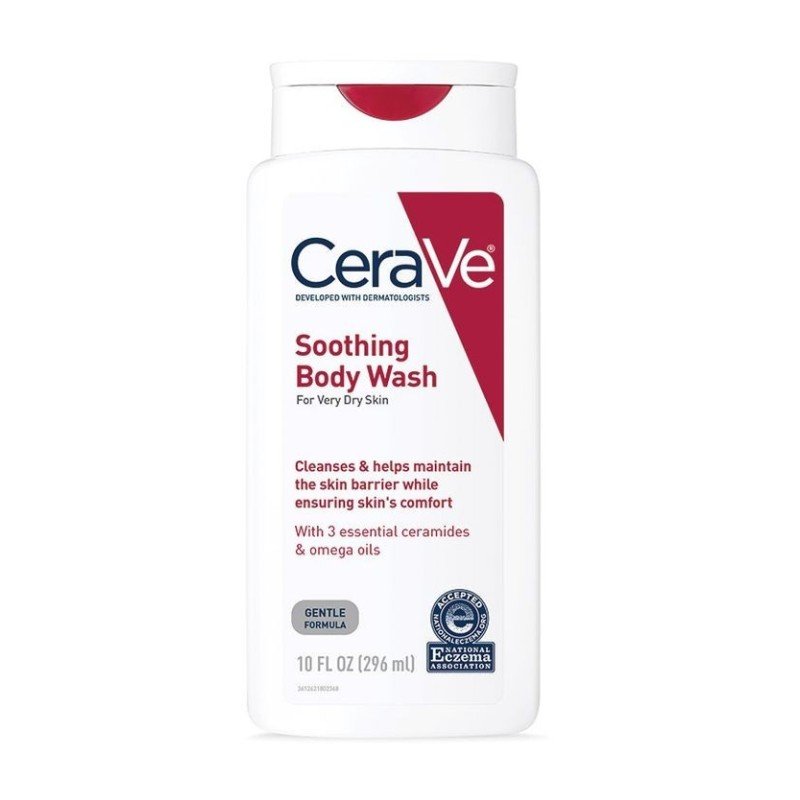 CeraVe Soothing Shower Gel for Very Dry Skin with Hyaluronic Acid, 296 ml