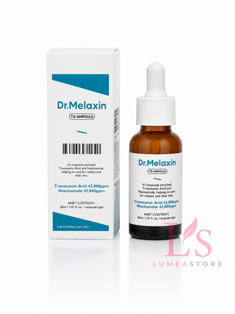 Dr. Melaxin TX Ampoule RX met 4,3% Tranexaminezuur & 4,3% Niacinamide – Serum tegen Pigmentvlekken – 30 ml