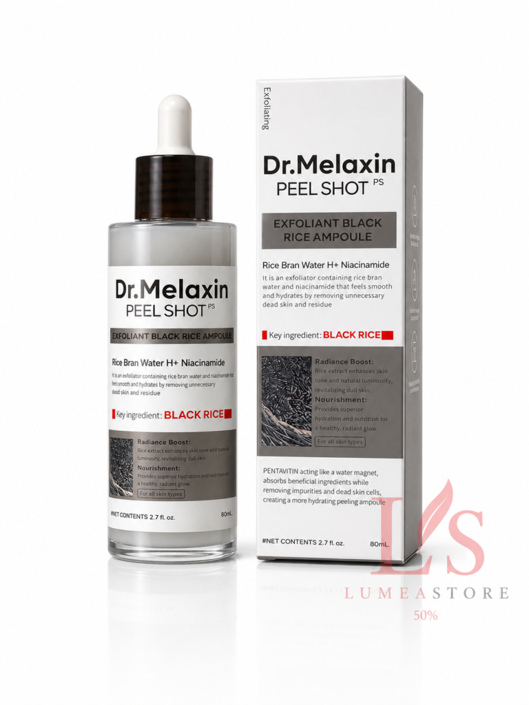 Dr. Melaxin Peel Shot Exfoliating Black Rice Ampoule – Exfoliërend Serum voor Poriën & Mee-eters – 80 ml