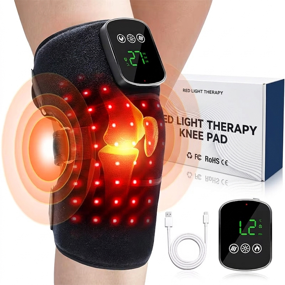 Verwarmde Kniebrace met 3 Warmtestanden – Elektrische Warmtetherapie voor Comfort & Ontspanning
