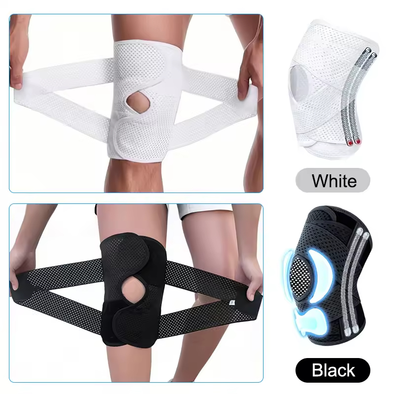 Verstelbare Kniebrace met Dubbele Compressie – Knieondersteuning voor Sport & Dagelijks Gebruik - kniebeschermers
