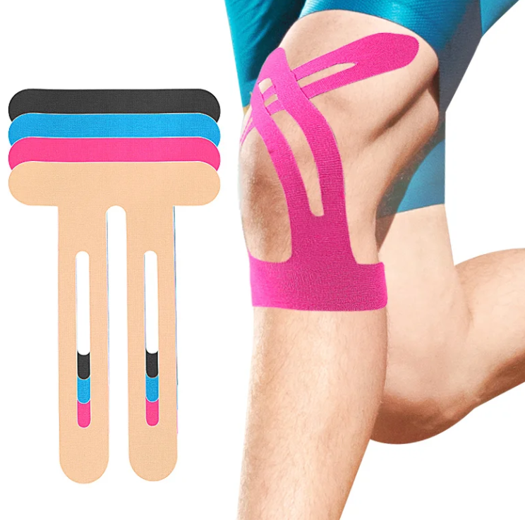 Kinesiotape Set 4 Stuks – Elastische Sporttape voor Knie, Schouder, Rug & Spierondersteuning