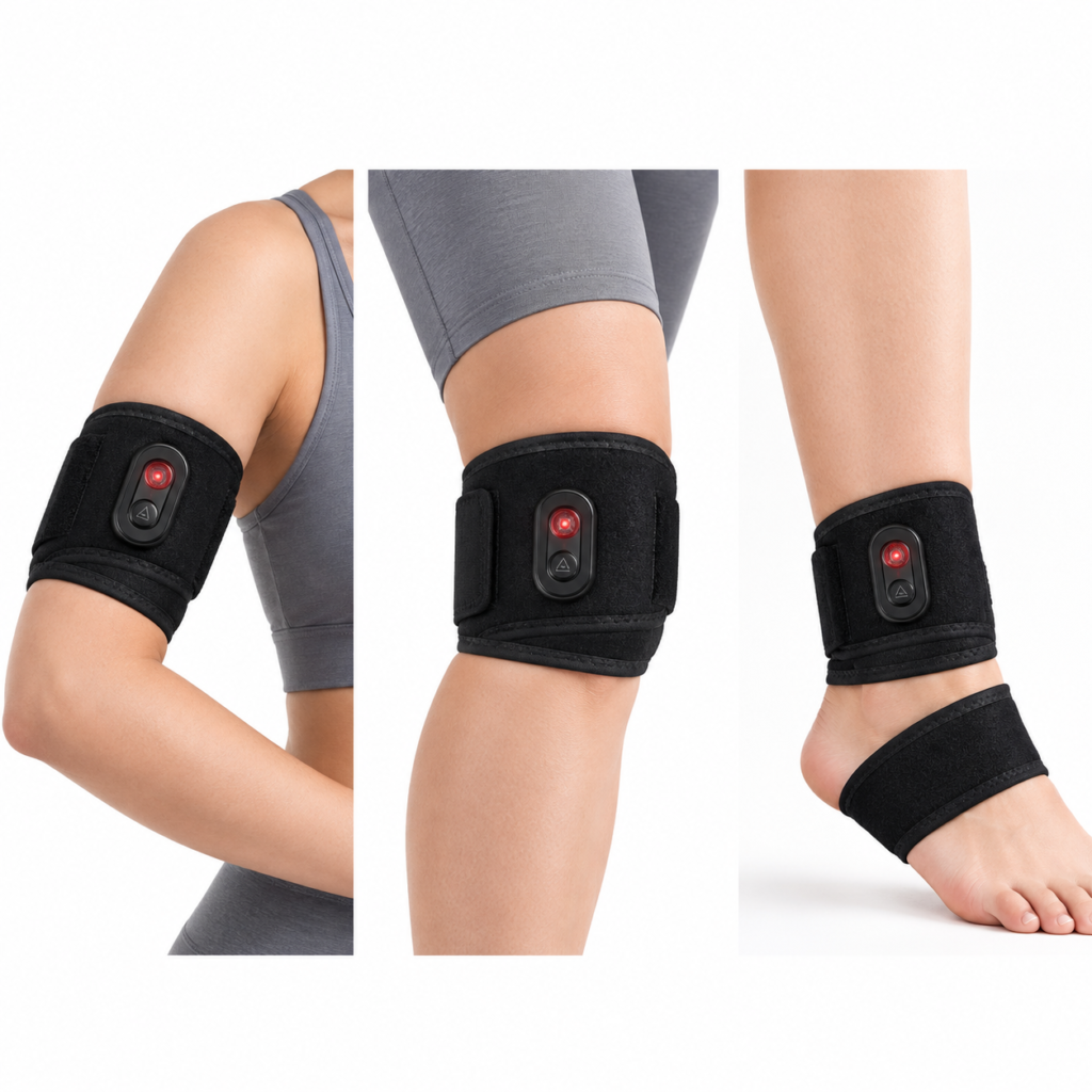 Draadloze Multifunctionele Warmteband – Oplaadbare 5000mAh Verwarmingsband voor Pols, Elleboog, Knie & Enkel – 3 Warmtestanden met Koolstofvezelverwarming