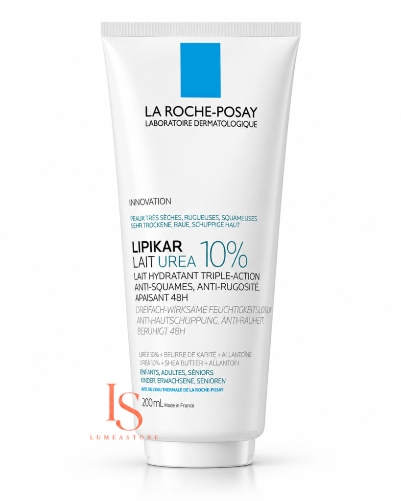 La Roche-Posay Lipikar Lait Urea 10% 200ml – Hydraterende Bodylotion voor Zeer Droge, Ruwe en Schilferige Huid