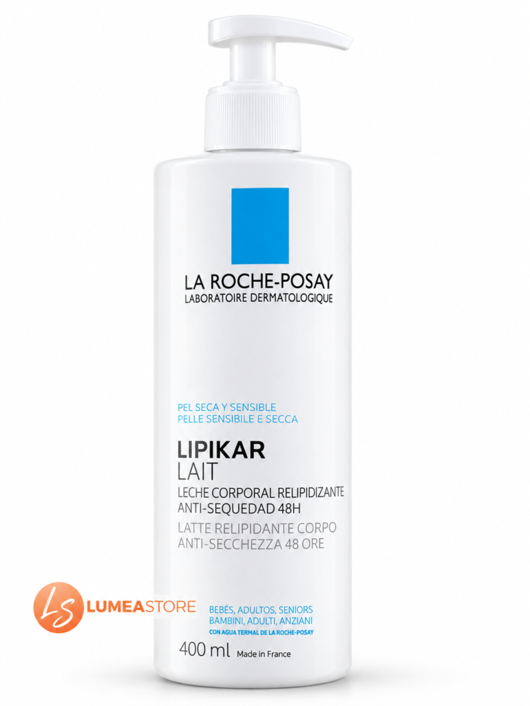 La Roche-Posay Lipikar Lait Bodylotion 400ml – Voedende Bodylotion voor Droge en Gevoelige Huid met 48 Uur Hydratatie