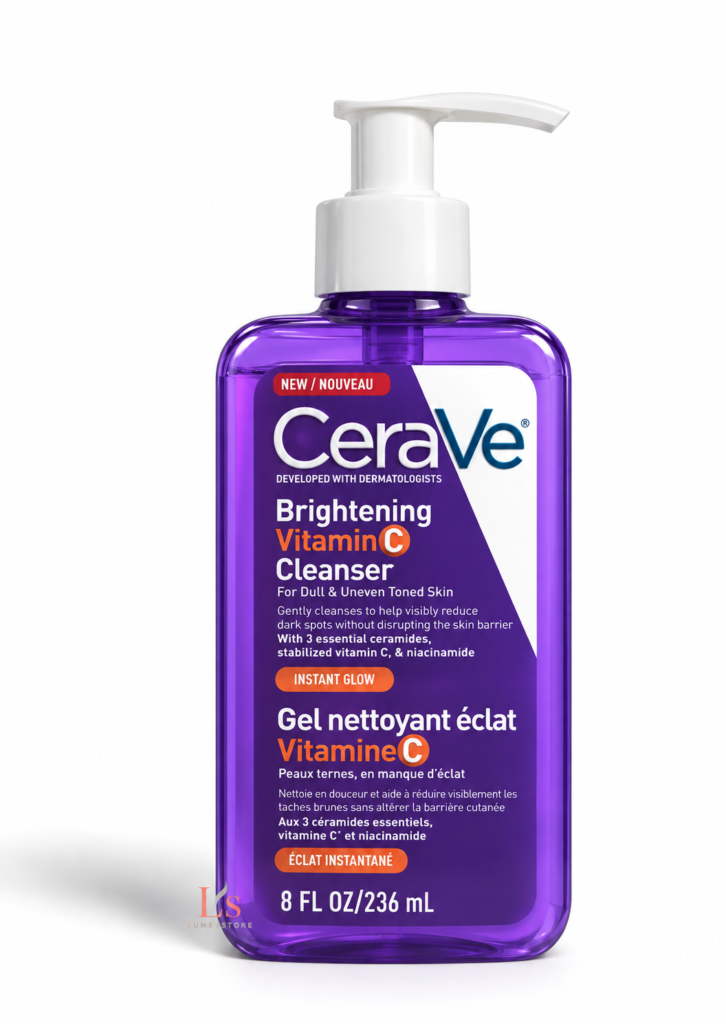 CeraVe Brightening Vitamin C Cleanser 236 ml – Reinigingsgel met Vitamine C & Niacinamide voor Doffe en Oneffen Huid