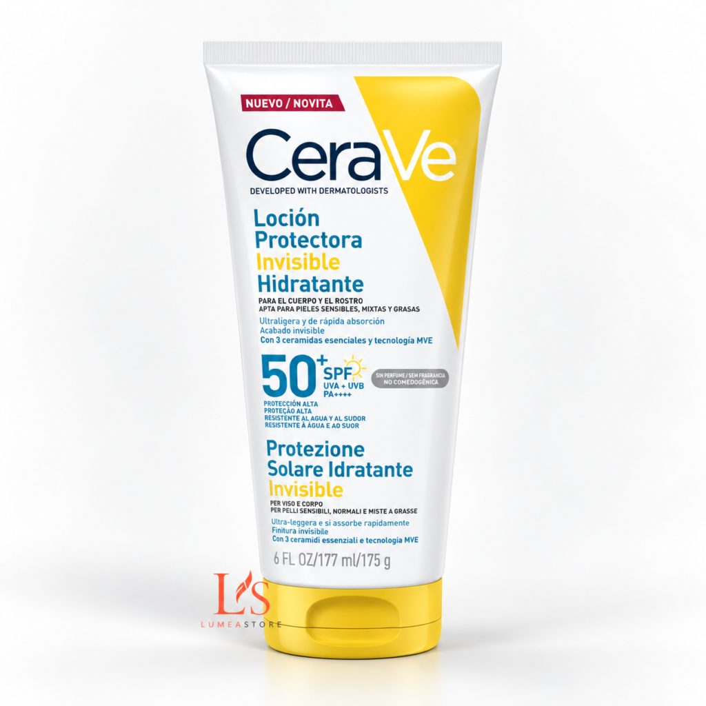 CeraVe Invisible Hydrating Sunscreen SPF 50+ Gezicht & Lichaam 177 ml